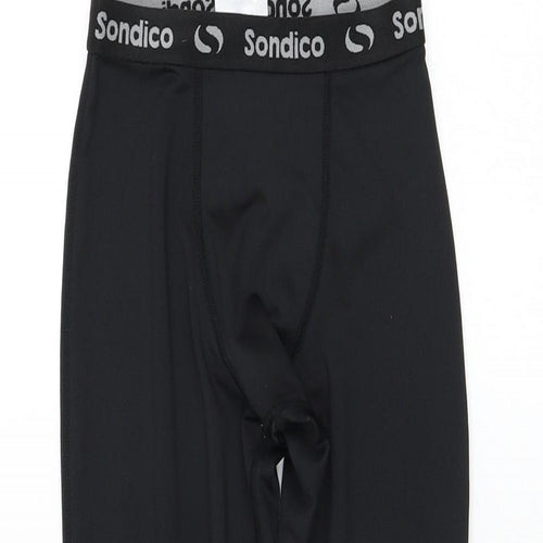 Sondico Girls Black Polyester Jogger Trousers Size 5-6 Years Regular Pullover - Leggings