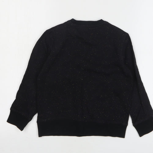 George Boys Black Cotton Pullover Sweatshirt Size 5-6 Years Pullover - Stereo Vision