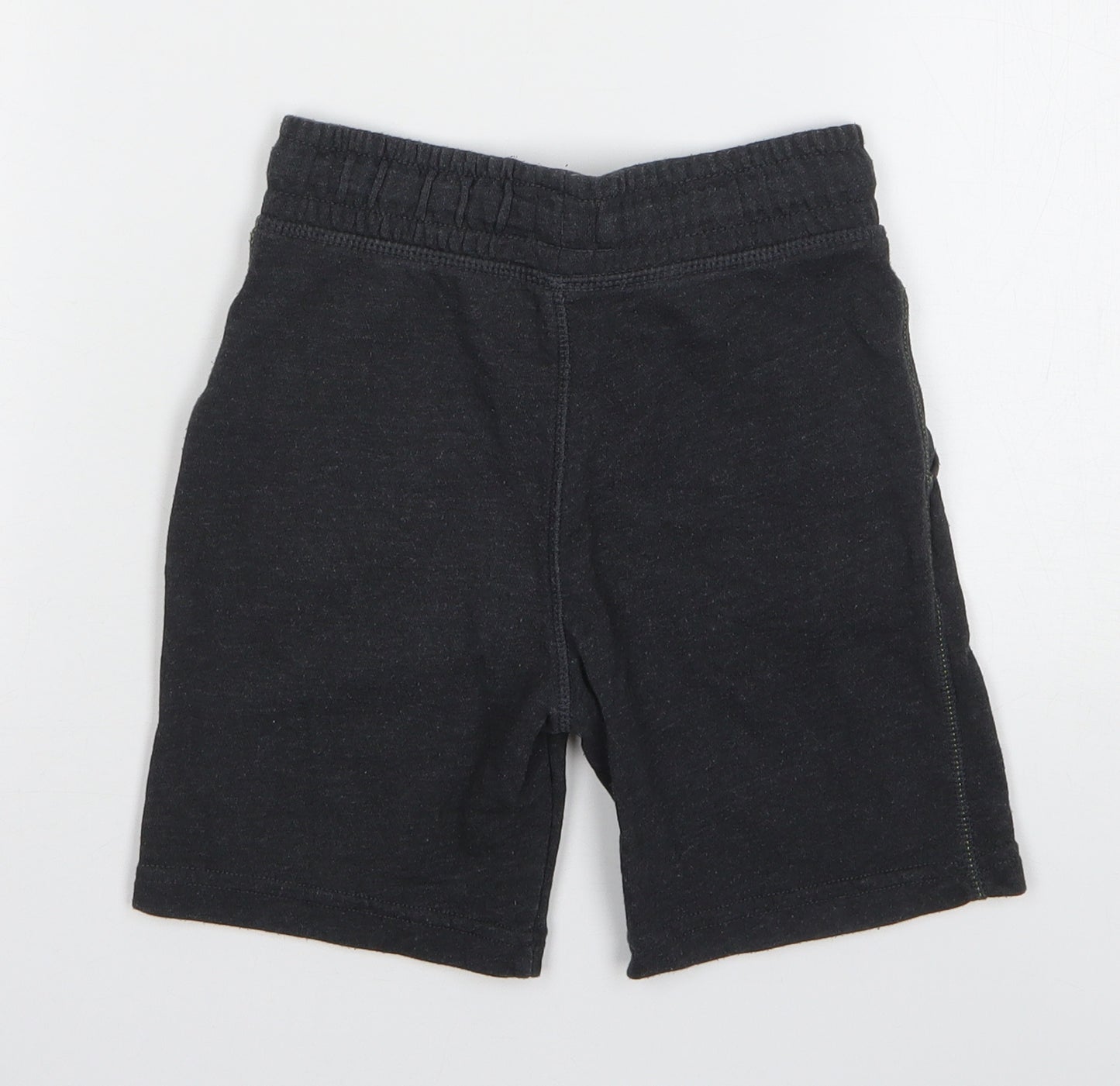 F&F Boys Grey Cotton Sweat Shorts Size 5-6 Years Regular Drawstring