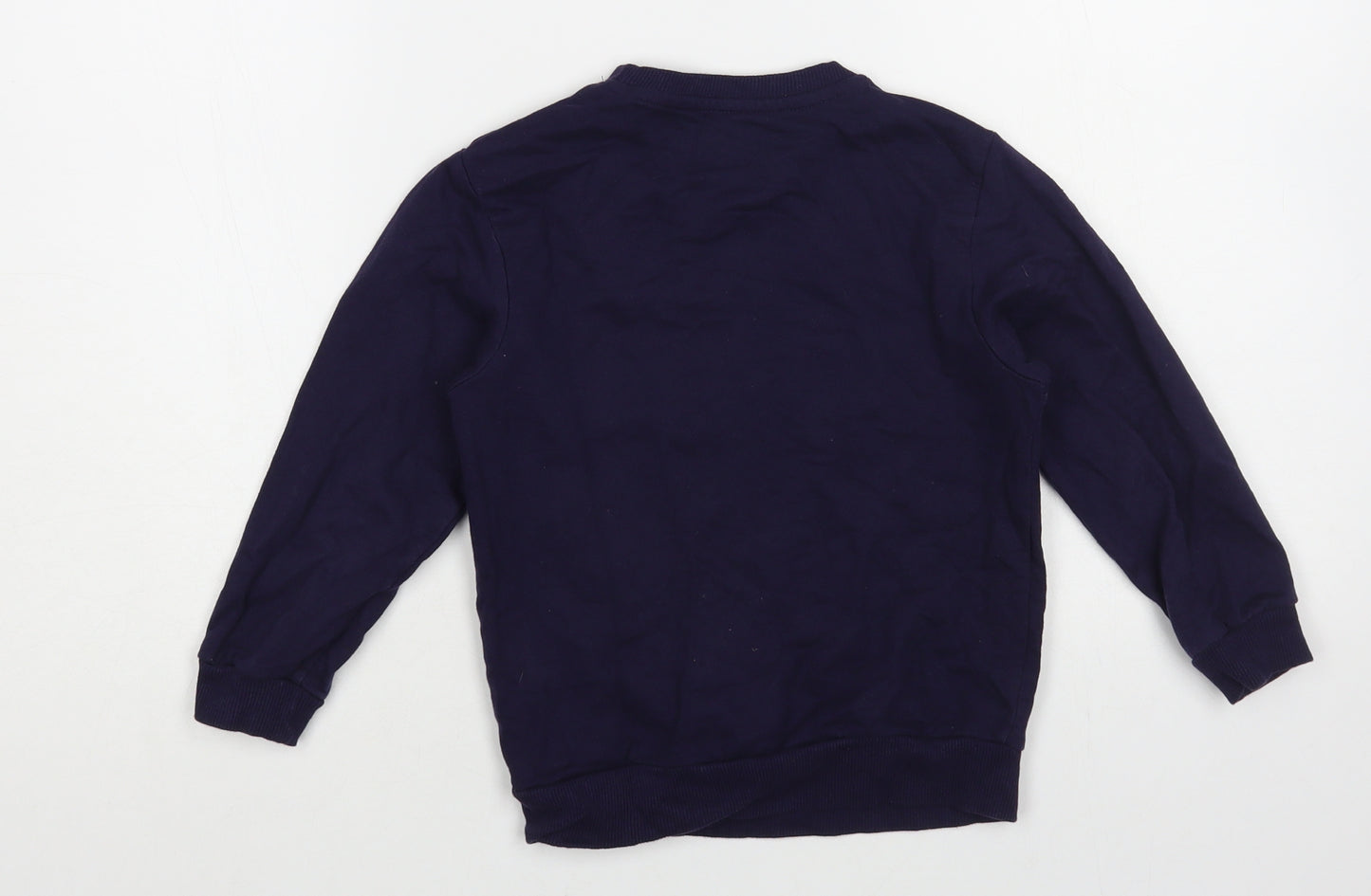 Studio Boys Blue Cotton Pullover Sweatshirt Size 5-6 Years Pullover - Oisin