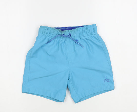 Primark Boys Blue Polyester Bermuda Shorts Size 5-6 Years Regular Drawstring - Swim Trunks