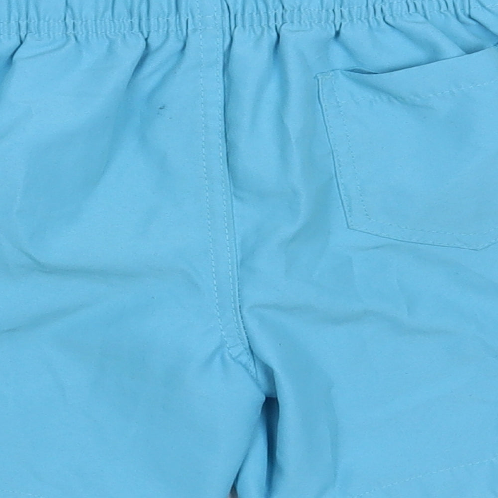 Primark Boys Blue Polyester Bermuda Shorts Size 5-6 Years Regular Drawstring - Swim Trunks