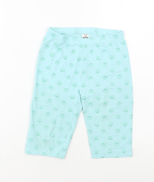 Dunnes Stores Girls Blue Geometric Cotton Cropped Trousers Size 9-10 Years Regular Pullover - Shell print