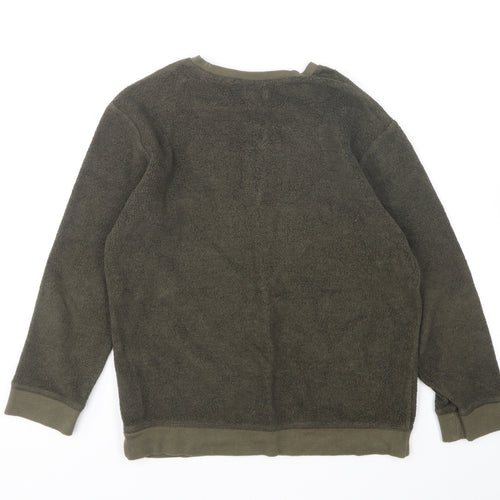 River Island Boys Green Cotton Pullover Sweatshirt Size 9-10 Years Pullover - New York
