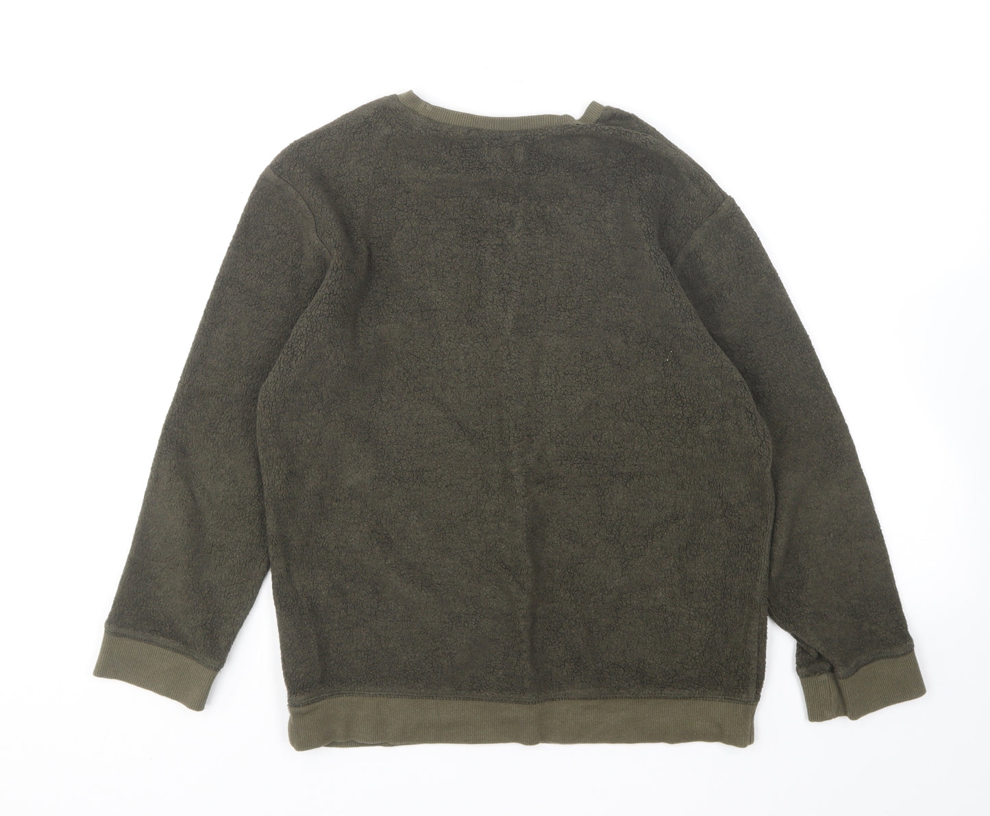 River Island Boys Green Cotton Pullover Sweatshirt Size 9-10 Years Pullover - New York