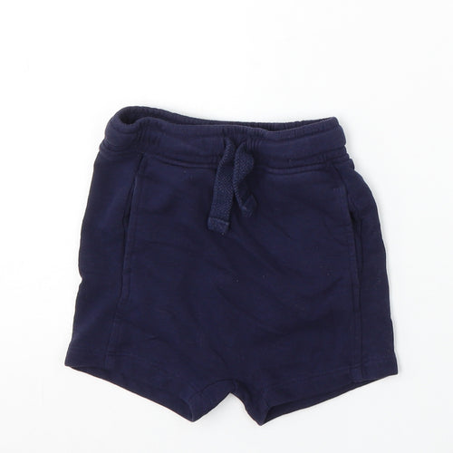 George Boys Blue Cotton Sweat Shorts Size 2-3 Years Regular