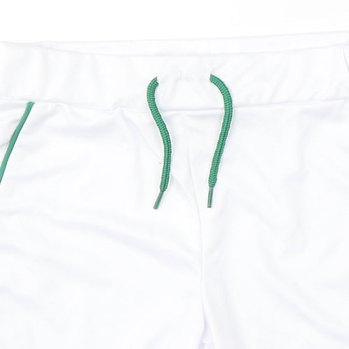 Dunnes Stores Boys White Polyester Sweat Shorts Size 7-8 Years Regular Tie - Irish Football