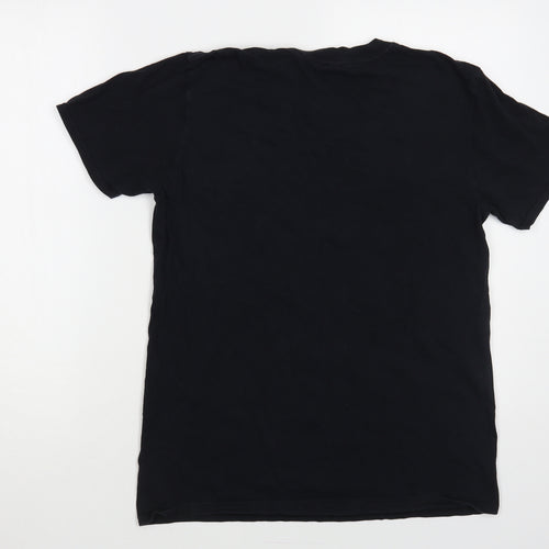 Gildan Mens Black Cotton T-Shirt Size M Crew Neck - The Heartbreak Kid