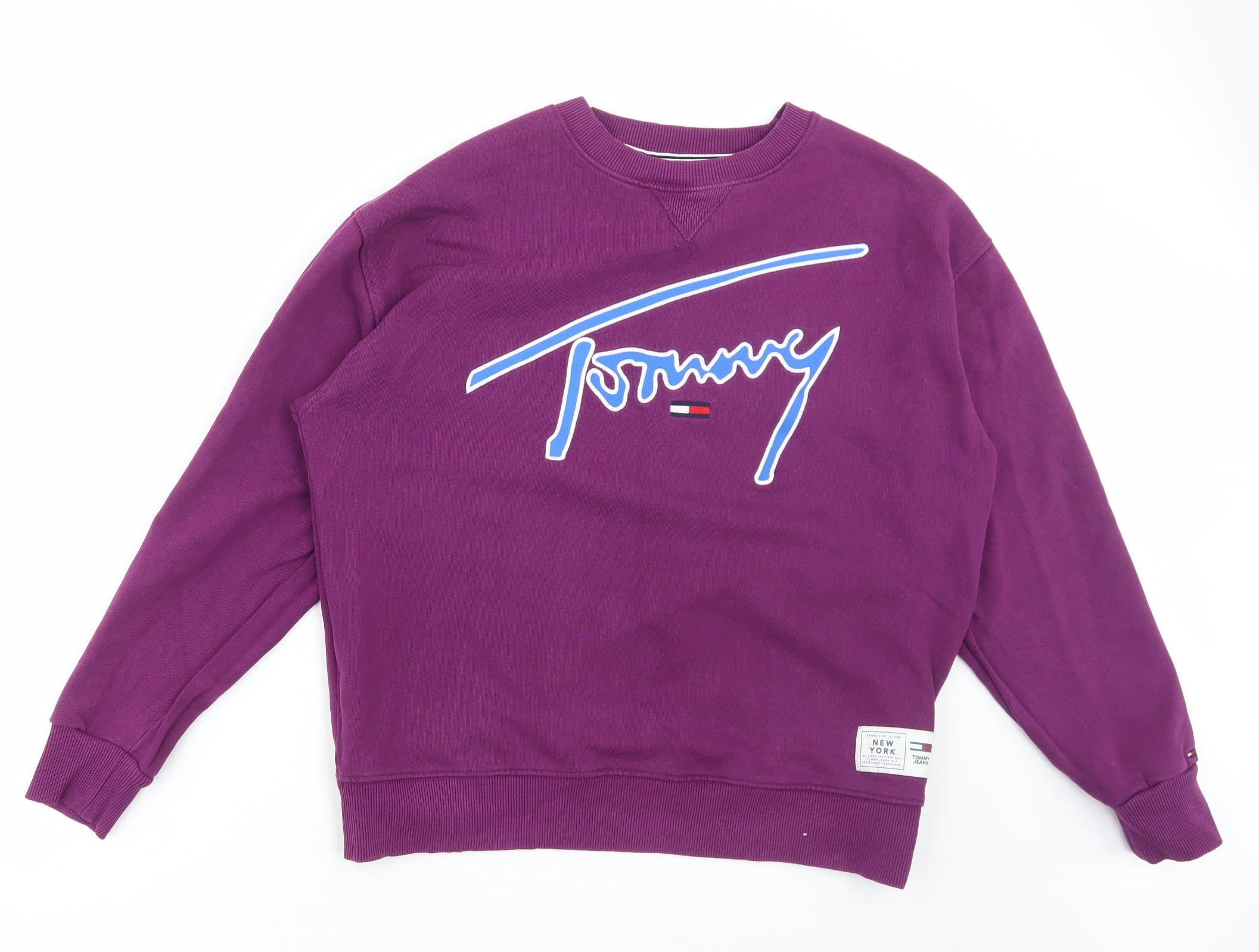 Purple tommy hilfiger sweatshirt new arrivals