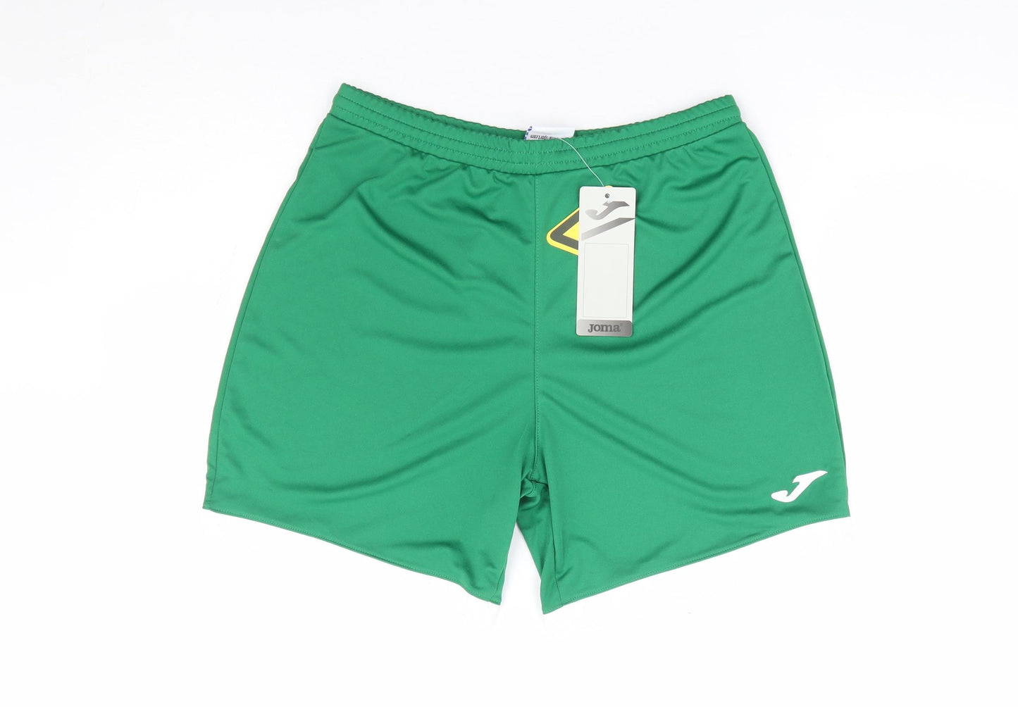 Joma Boys Green Polyester Sweat Shorts Size S L7 in Regular Drawstring