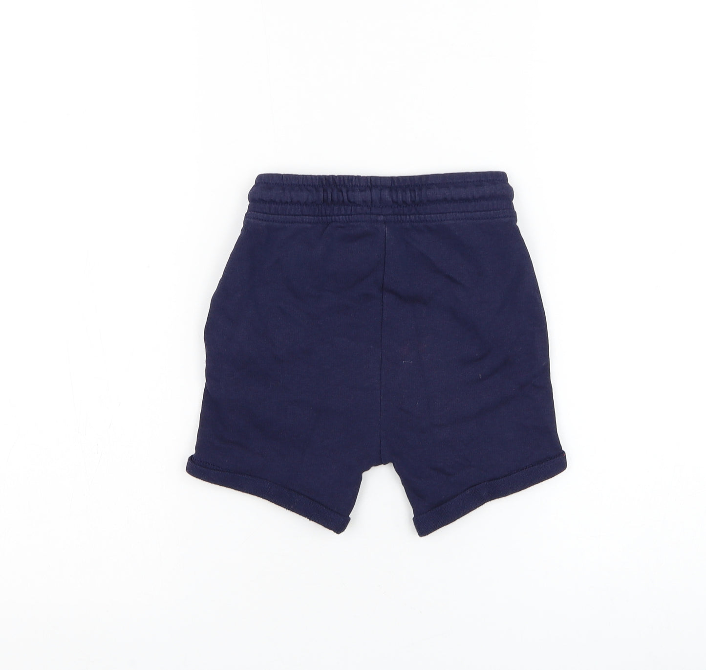 George Boys Blue Cotton Sweat Shorts Size 3-4 Years Regular Drawstring