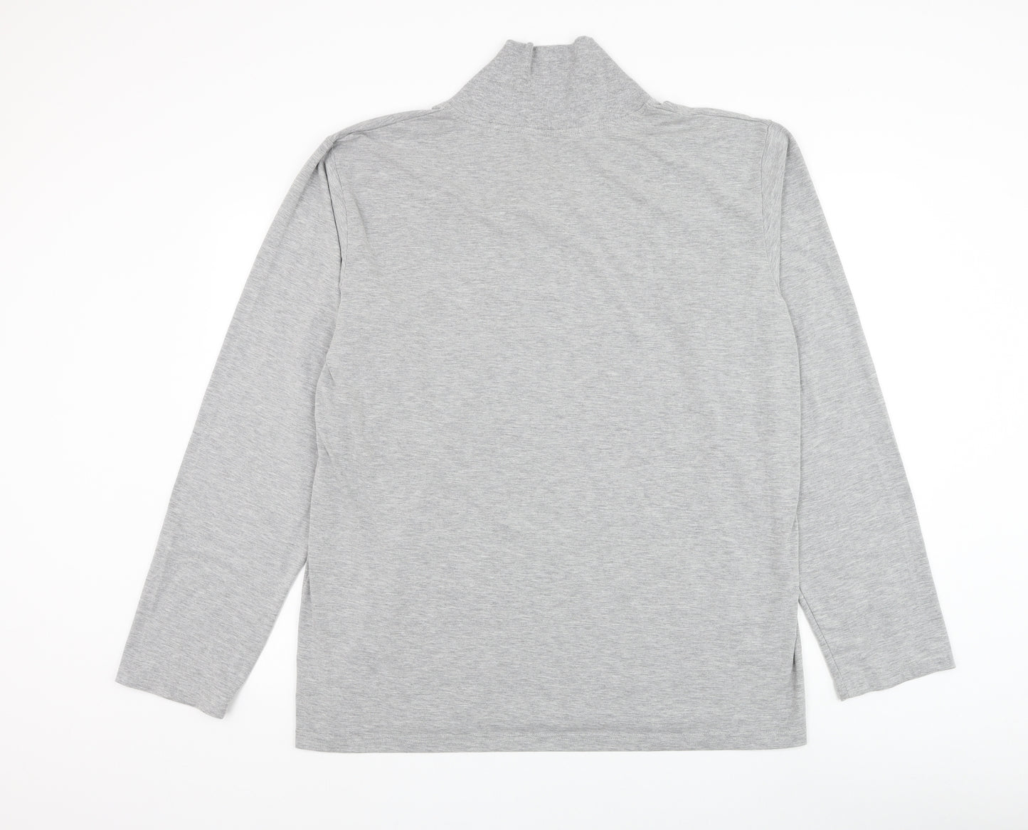 Hydra Mens Grey Polyester Pullover Sweatshirt Size L