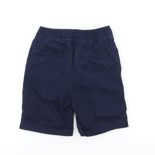 Joules Boys Blue Cotton Chino Shorts Size 6 Years Regular Drawstring