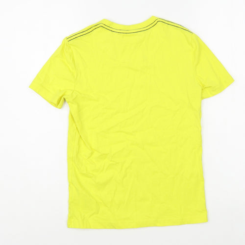 Henri Lloyd Boys Yellow Cotton Pullover T-Shirt Size 10-11 Years Crew Neck Pullover