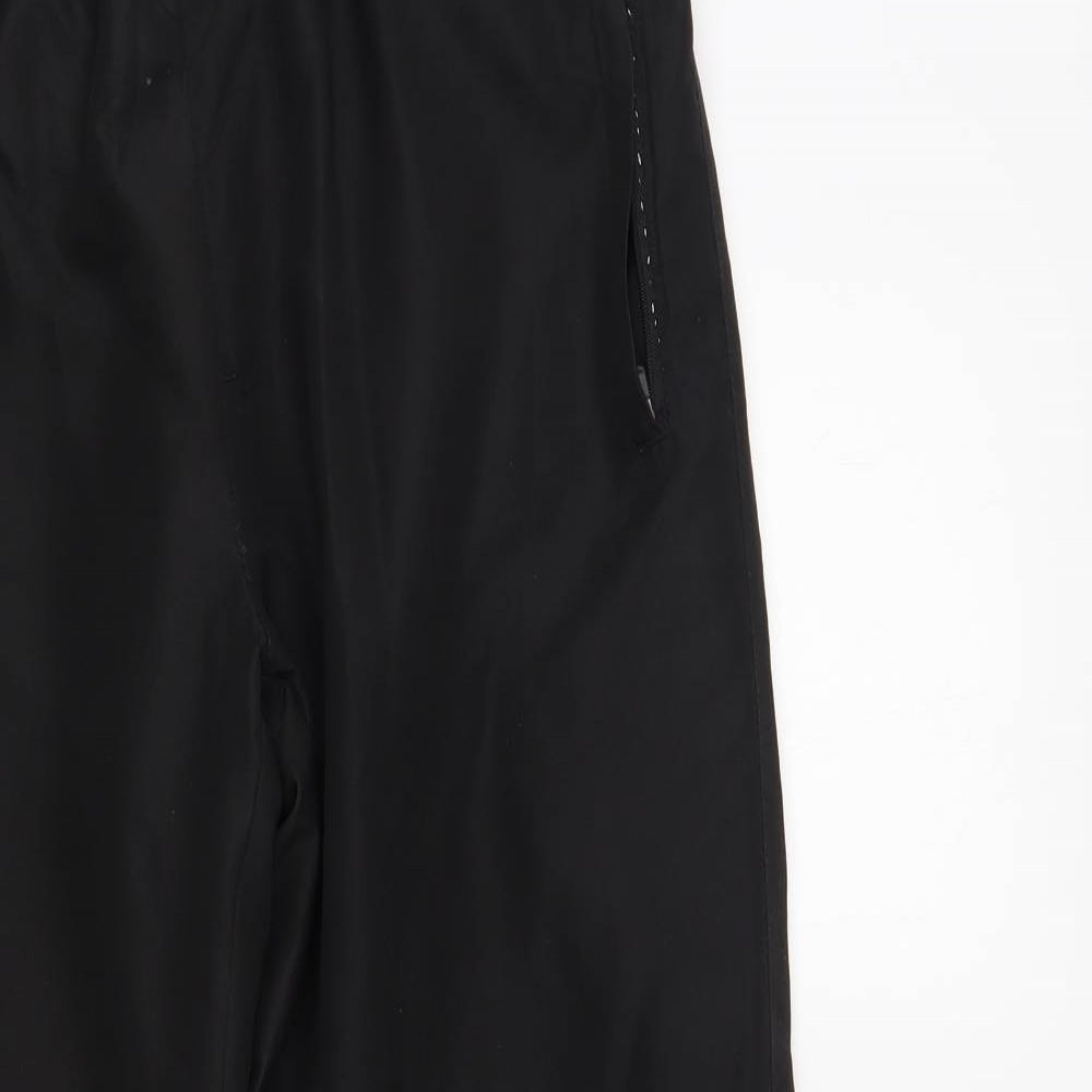 Dunnes Stores Mens Black Polyester Jogger Trousers Size L L30 in Regular Drawstring