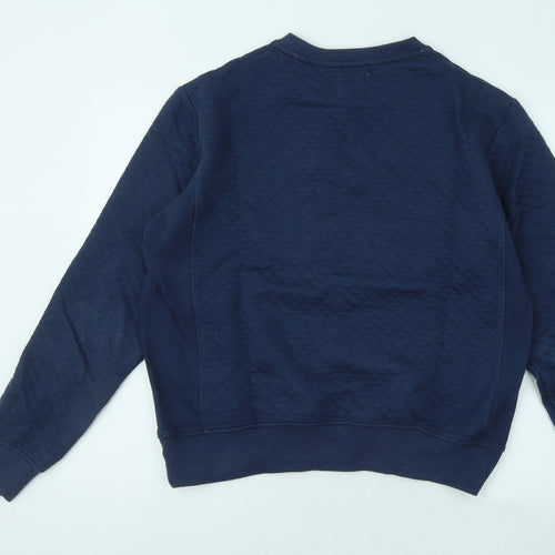 Cedar Wood State Mens Blue Cotton Pullover Sweatshirt Size L