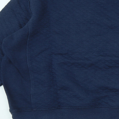 Cedar Wood State Mens Blue Cotton Pullover Sweatshirt Size L