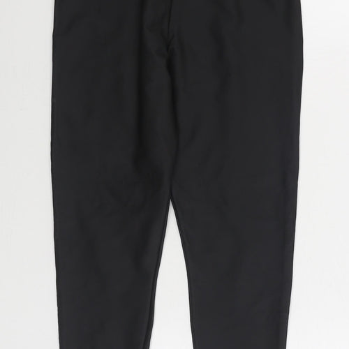River Island Womens Black Polyester Jogger Leggings Size 10 L26 in - Faux Leather