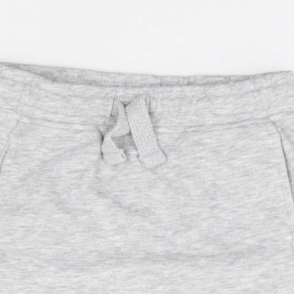George Boys Grey Cotton Sweat Shorts Size 2-3 Years Regular Drawstring
