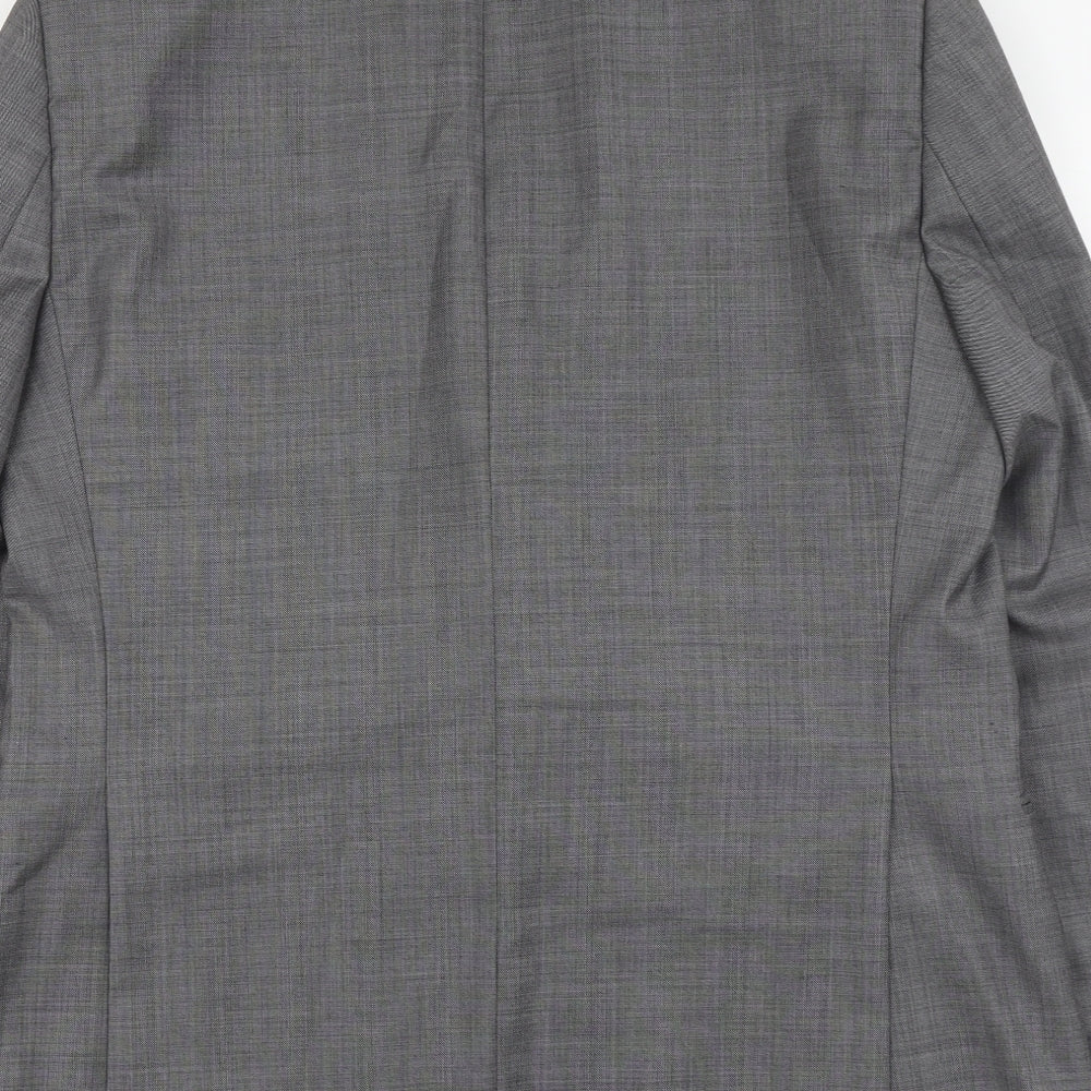 Paul Costelloe Mens Grey Wool Jacket Suit Jacket Size L
