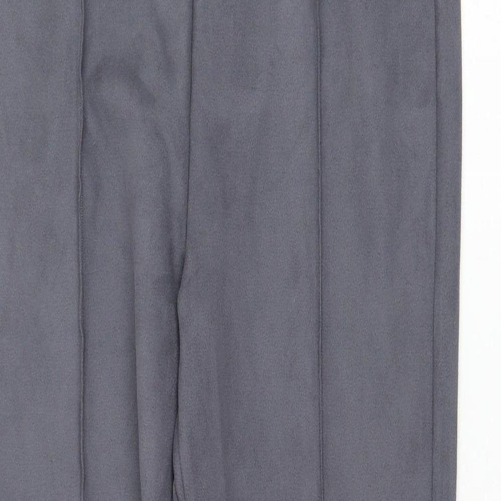 New Look Womens Grey Polyester Capri Leggings Size 14 L27 in