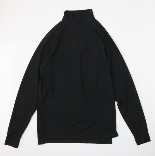 Trespass Mens Black Polyester Pullover Sweatshirt Size M