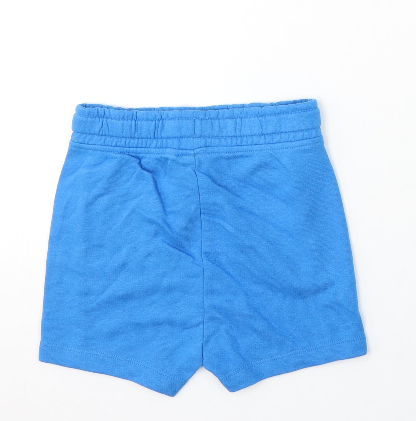 George Boys Blue Cotton Sweat Shorts Size 2-3 Years Regular Drawstring