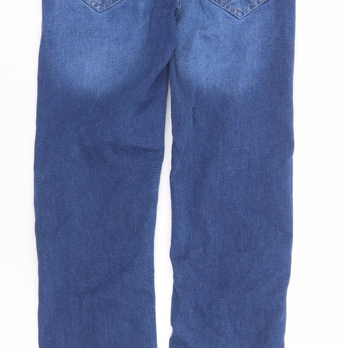 A2Z 4 Kids Girls Blue Cotton Skinny Jeans Size 11-12 Years Regular Zip