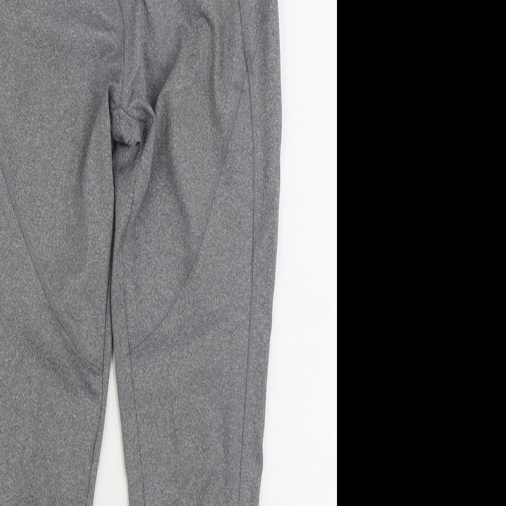 Workout Womens Grey Polyester Jogger Leggings Size 10 L30 in