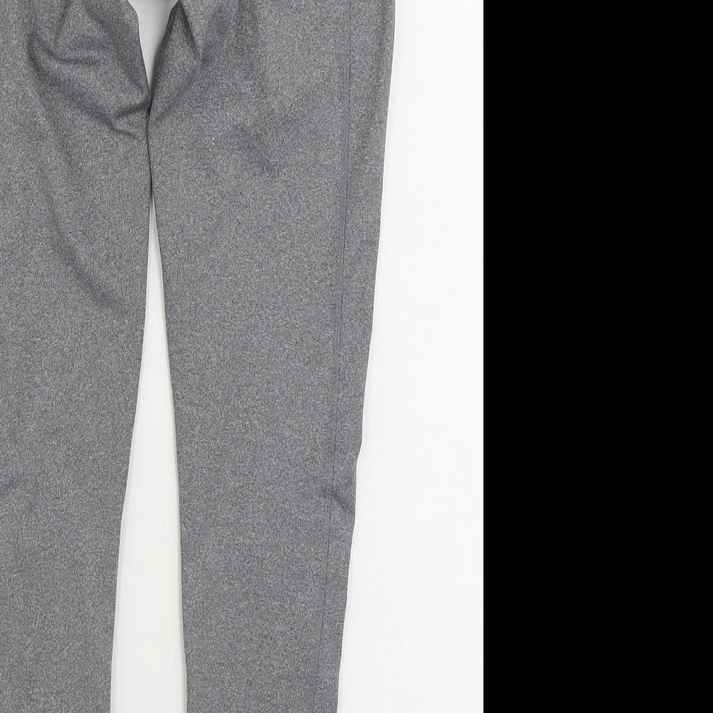 Workout Womens Grey Polyester Jogger Leggings Size 10 L30 in