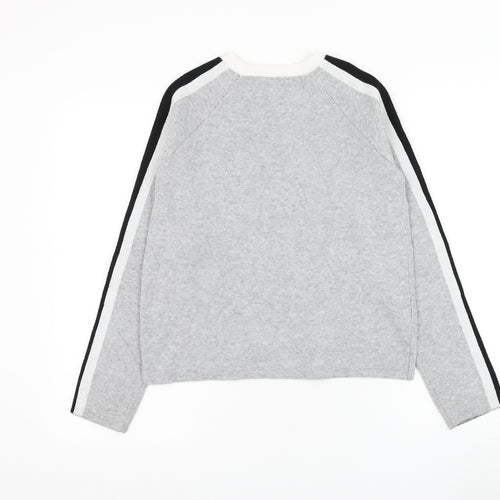 Primark Girls Grey Round Neck Polyester Pullover Jumper Size 12-13 Years Pullover