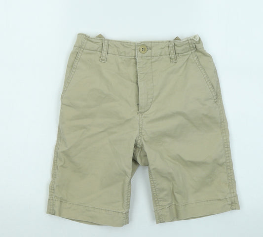 Gap Boys Beige Cotton Chino Shorts Size 10 Years Regular Zip