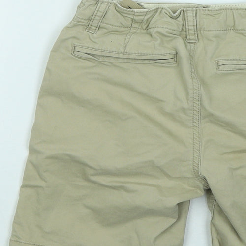 Gap Boys Beige Cotton Chino Shorts Size 10 Years Regular Zip