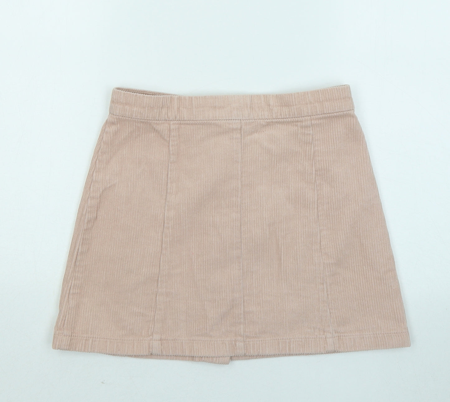 H&M Girls Pink Cotton A-Line Skirt Size 12-13 Years Regular Button