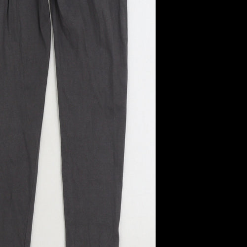 Primark Girls Grey Cotton Jogger Trousers Size 9-10 Years Regular Pullover - Leggings