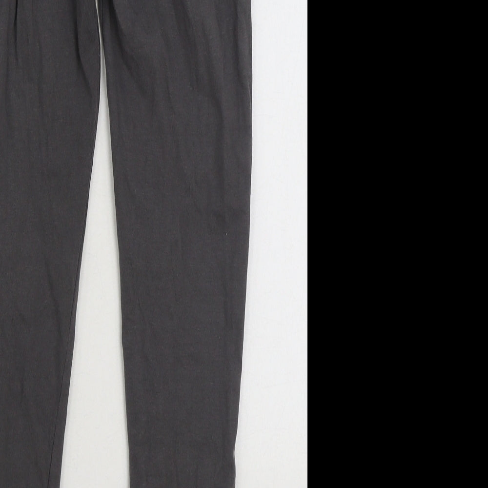 Primark Girls Grey Cotton Jogger Trousers Size 9-10 Years Regular Pullover - Leggings