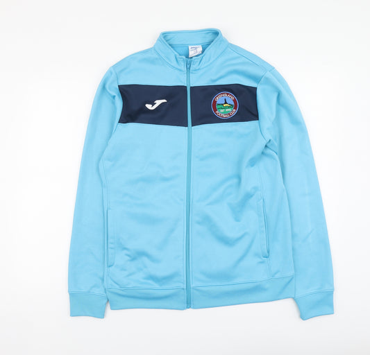 Joma Mens Blue Polyester Full Zip Hoodie Size M - Greenisland FC