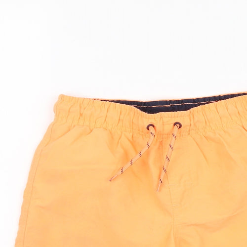 Primark Boys Orange Polyester Bermuda Shorts Size 6-7 Years Regular Drawstring - Swimming Shorts
