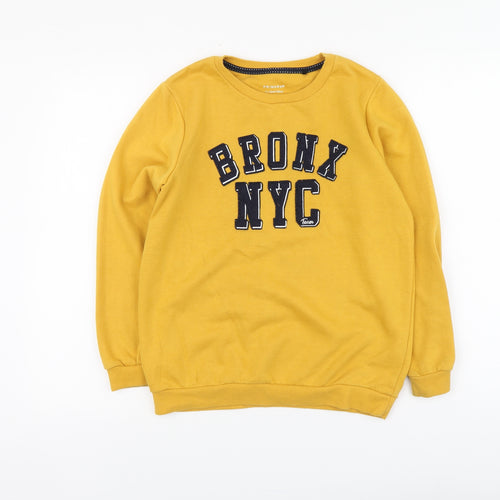 Primark Girls Yellow Cotton Pullover Hoodie Size 11-12 Years Pullover - Bronx NYC
