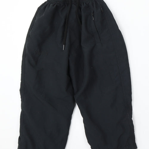 O'Neills Boys Black Polyester Jogger Trousers Size 3-4 Years Regular Drawstring