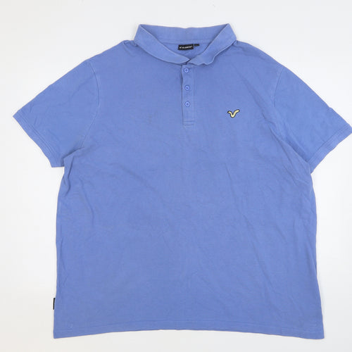 Voi Jeans Mens Blue Cotton Polo Size XL Collared Pullover