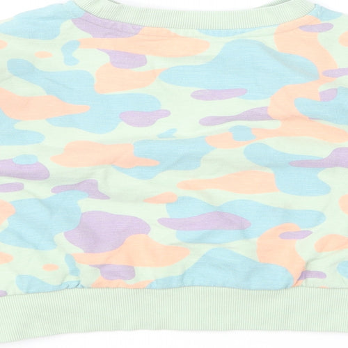 George Girls Multicoloured Camouflage Cotton Pullover Sweatshirt Size 2-3 Years Pullover