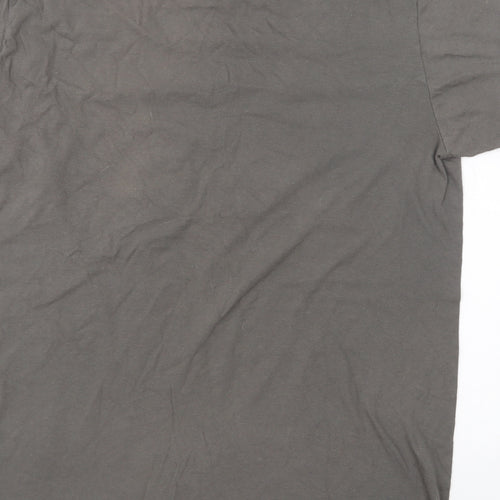 Gildan Mens Green Cotton T-Shirt Size M Round Neck - BooJum Addict