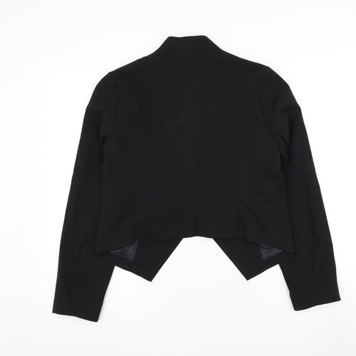 Allegra K Womens Black Jacket Blazer Size S Hook & Loop
