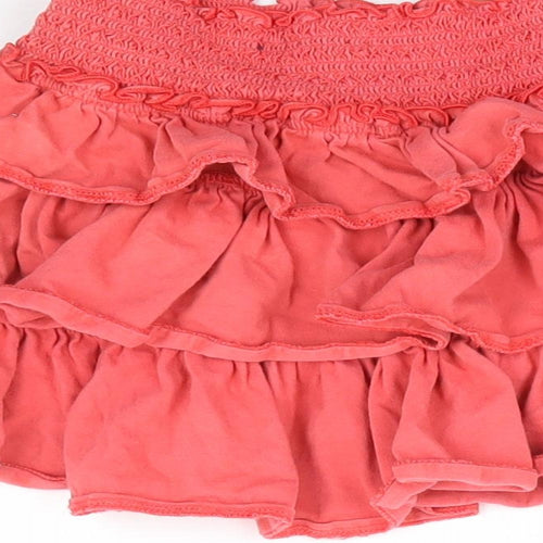 Gap Girls Red Polyester Mini Skirt Size 4-5 Years Regular Pull On