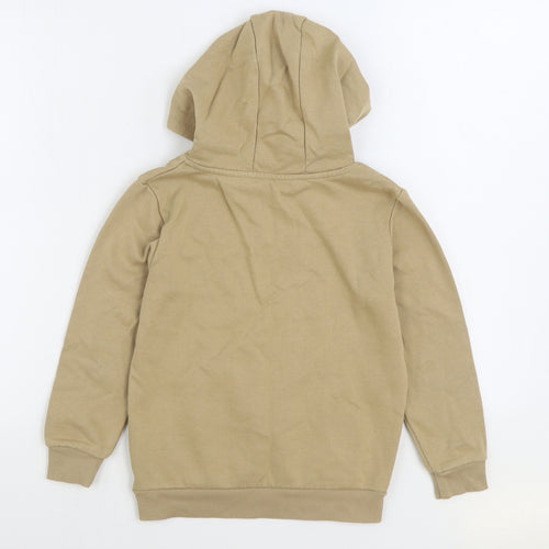 Dunnes Stores Boys Brown Cotton Pullover Hoodie Size 7-8 Years Pullover