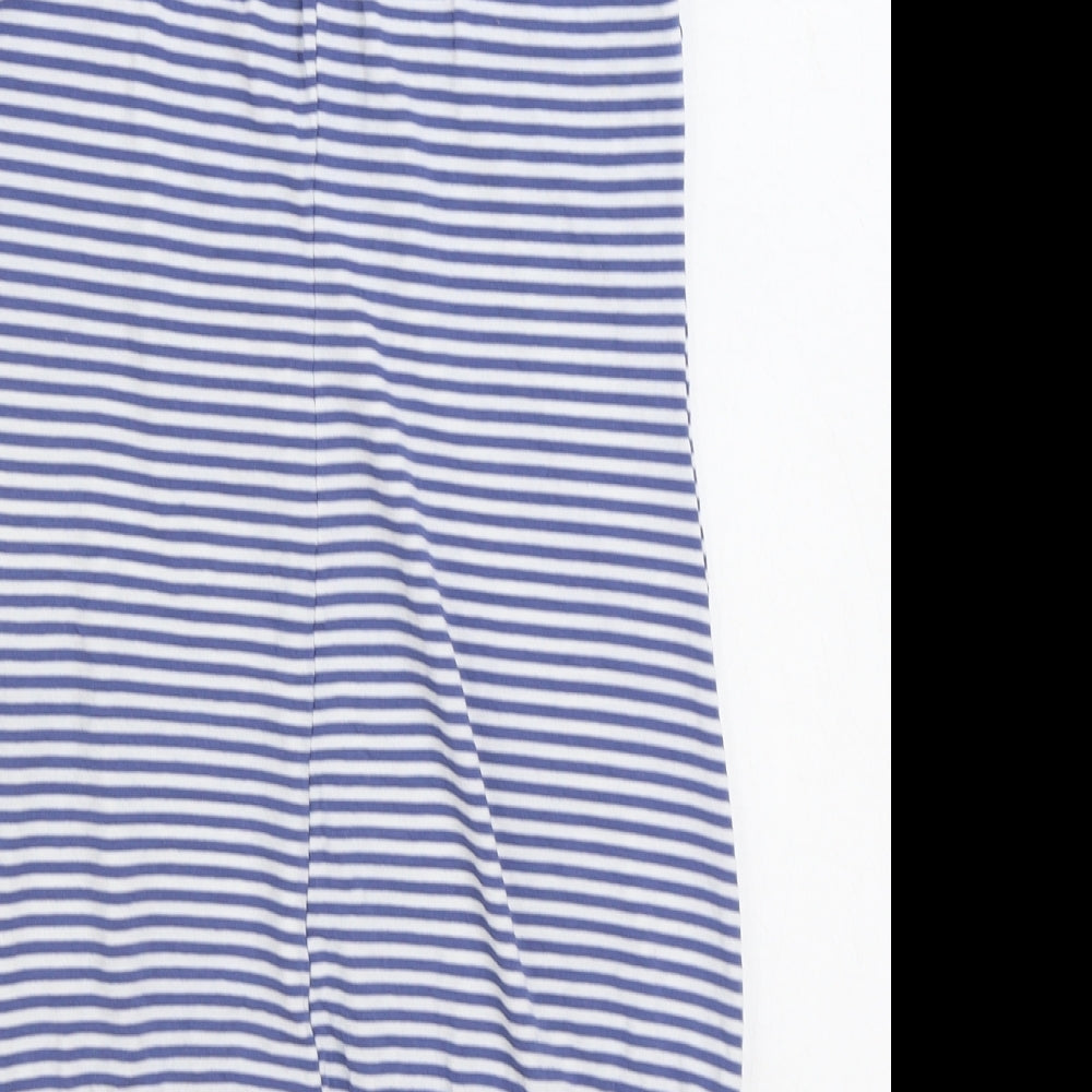 WalG Womens Blue Striped Viscose Tank Dress Size M Square Neck Pullover