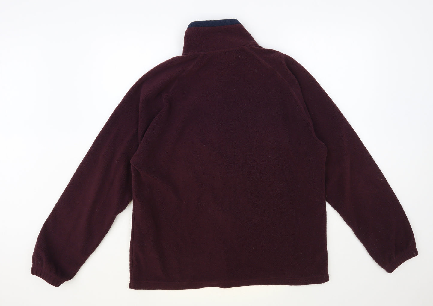 Cargoquay Mens Purple Polyester Full Zip Sweatshirt Size L
