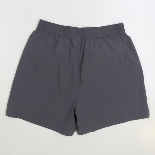 Tenth Mens Grey Polyester Sweat Shorts Size S Regular