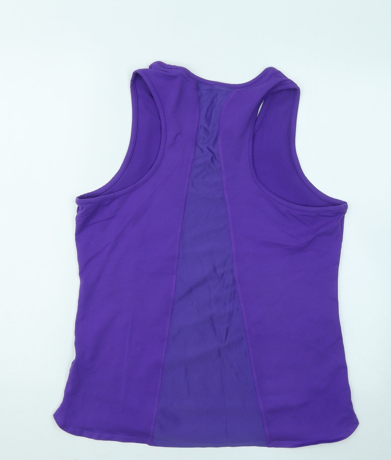 Nike Womens Purple Polyester Basic Tank Size L Round Neck Pullover
